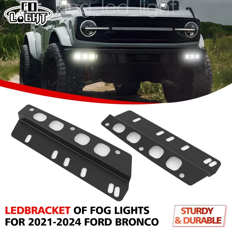 Kit combinado de luces antiniebla LED 240W para parachoques delantero Ford Bronco 2021-2022 2023 24 piezas Foto 2 de 4