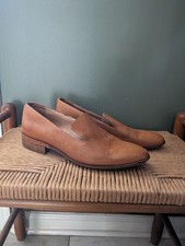 Madewell Womens Brown Orson Leather Pointed Toe Loafers Sz 8.5 Preppy Academia
