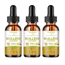 1-3Packs Mullein Drops for Lungs, Detox and Cleanse Mullein Extract Supplement