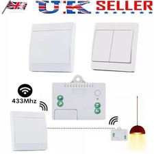 RF 220V10A Light Switch and Wireless Kinetic Self-powered No Battery Wall Switch