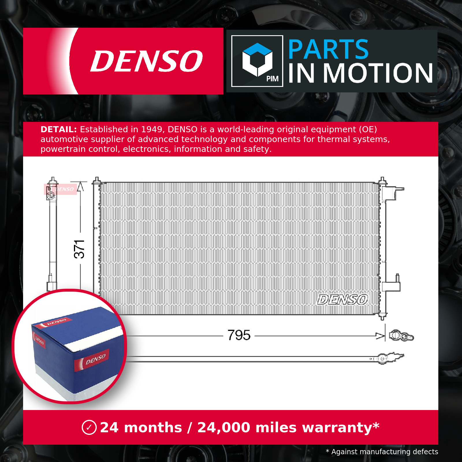 DENSO Air Conditioning Condenser - DCN10030 - A/C Car / Van / Engine Parts - Image 2
