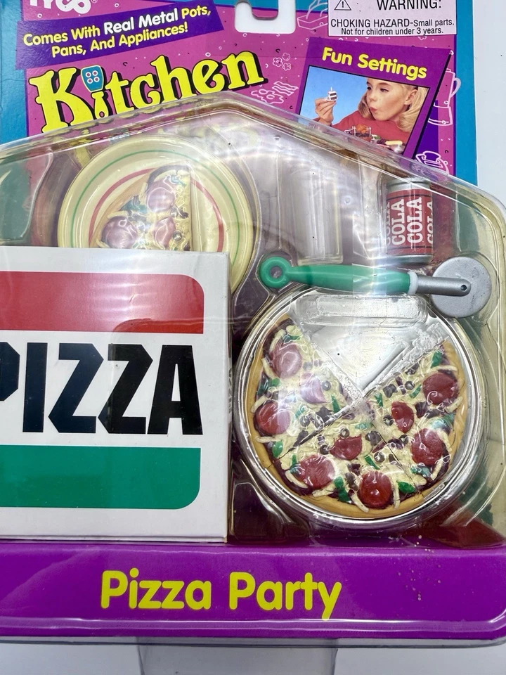 Tyco Kitchen Littles Pizza Party Set Barbie NUEVO Sellado de Fábrica 1995 Foto 2 de 4