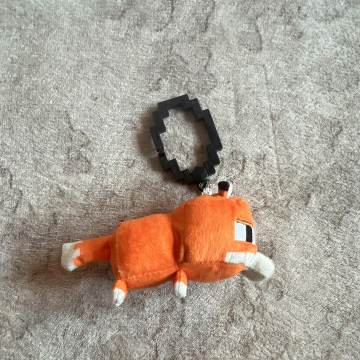 Just Toys Intl. Minecraft Fox Keychain Plush Hand Washable PA