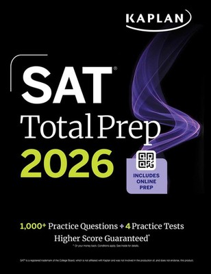 SAT Total Prep 2026: Includes 4 Full Length Practice Tests, 1,100+ Practice...