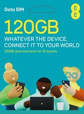 EE PAYG SIM card preloaded with 120GB of Data