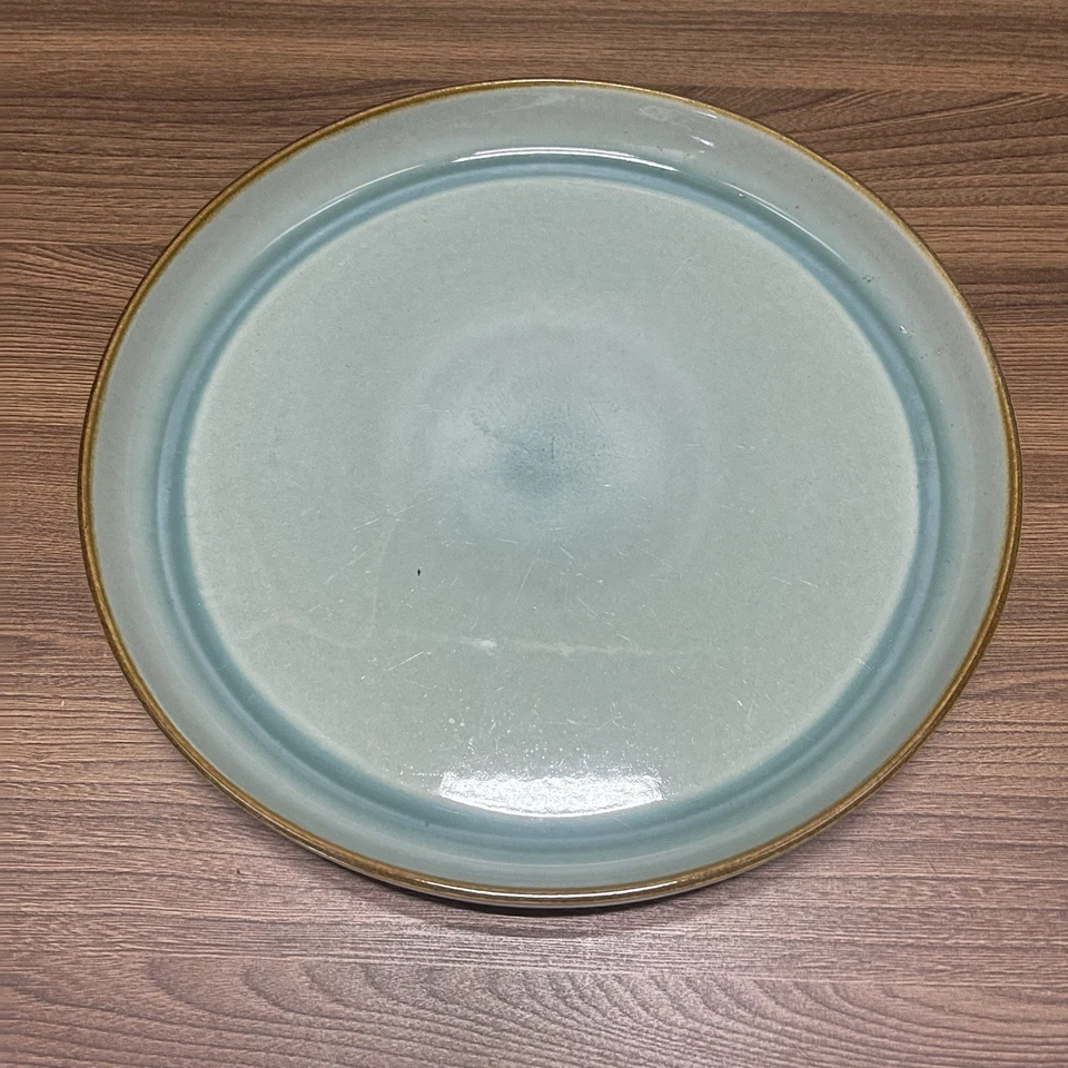 Stoneware Turquoise Reactive Glaze Dinner Plate 26cm Ceramic Tableware - Image 2 of 4