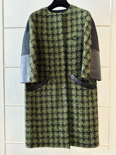 LOUIS VUITTON（LV） Cappotto donna LOUIS VUITTON tweed switch autentico design giapponese