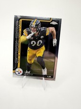 2025 Topps Chrome T.J. Watt #258 Steelers LB Base Card