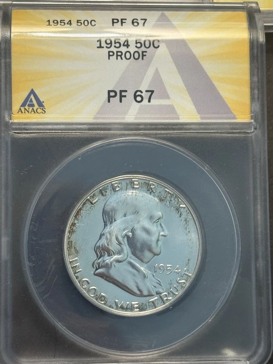 Preços baixos em Prata 1954 moedas de meio dólar, Franklin (1948