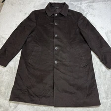 John W Nordstrom Loro Piana Jacket 40R Brown Storm System Wool Top Coat Rain