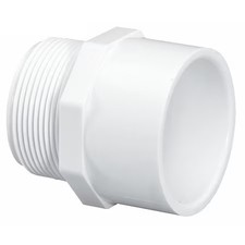 Pvc Male Adapter, Mnpt X Socket, 6 In Pipe Size, 436060