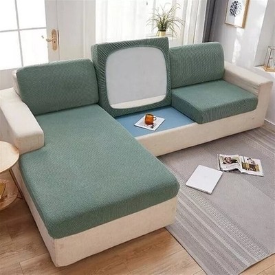Sofabezug 1/2/3/4 Sitzer Sofa Sitzkissenbezug Stretch Couch Schonbezug Sofahusse