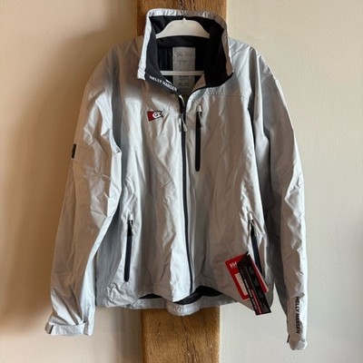 NWT Helly Hansen Men's Crew Hooded Midlayer Jacket - Grey XXL