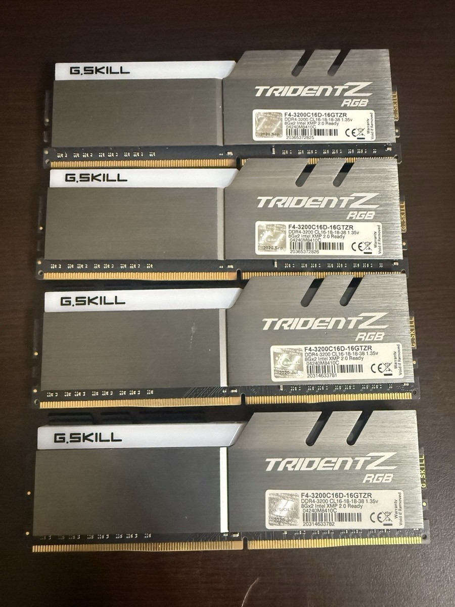 G. Skill Trident Z 32GB DDR4-3200 MHz Memory Module 8GBx4 | eBay