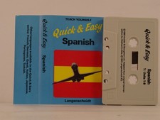VARIOUS ARTISTS TEACH YOURSELF SPANISH QUICK AND EASY  92 20 Track Audio Cas
