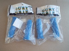 2 VTG Oury USA Made Grip Mountain Bicycle Grips in Blue - Brand New - Nice