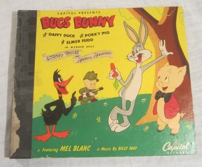 BUGS BUNNY -- 3 Capitol 78's & Album -- Daffy Duck, Porky Pig, Elmer Fudd - 1947