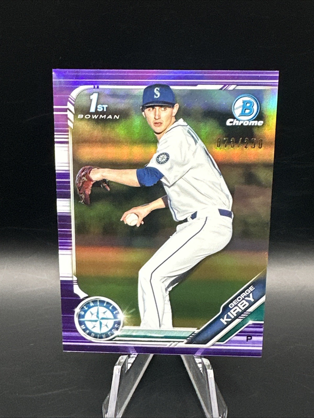 2019 Bowman Draft Chrome Purple Refractor /250 George Kirby #BDC-115