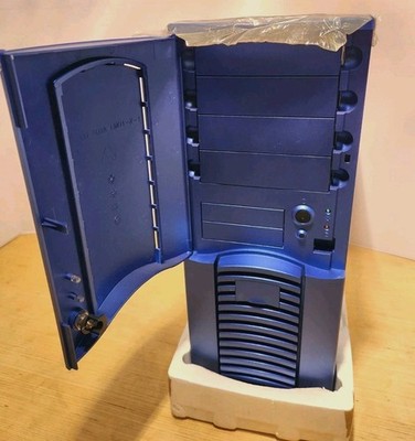 *Brand New* 2002 Chieftec Dragon    Vintage Sleeper Deep Blue ATX PC Case