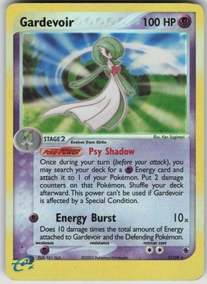 Pokemon TCG Gardevoir Holo Rare Reverse Holo Ruby and Sapphire 7/109