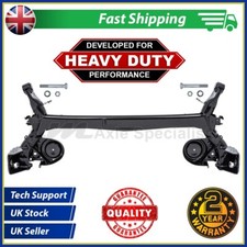 UPGRADED HEAVY DUTY Rear Axle for Fiat 500 Drum Brakes 4mm spring pan +BOLTS