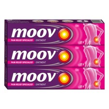Pack 3 x 50g Moov Fast Pain Relief Cream With Nilgiri Oil Ayurvedic Ointment.