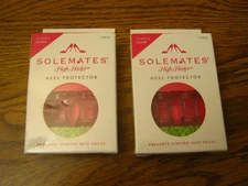 2 SOLEMATES Shoes Heels Protector High Heeler  CLASSIC CLEAR 2 Pair Sole Mates 