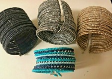 Boho Style Beaded Cuff Bracelets seed beads Select color