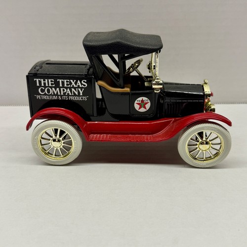 ERTL Texaco 1918 Ford Model T Runabout Die Cast Metal Locking Coin Bank w/ Key - Picture 8 of 12
