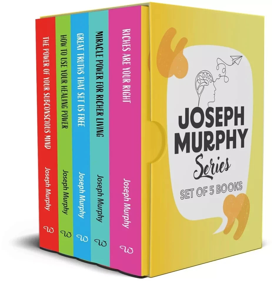 Joseph Murphy Collection 5 Books Box Set Riches Are Your Right, Miracle Power