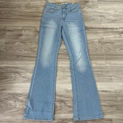 Levi's 725 High Rise Bootcut Women's Light Blue Jeans Size 26 x 32
