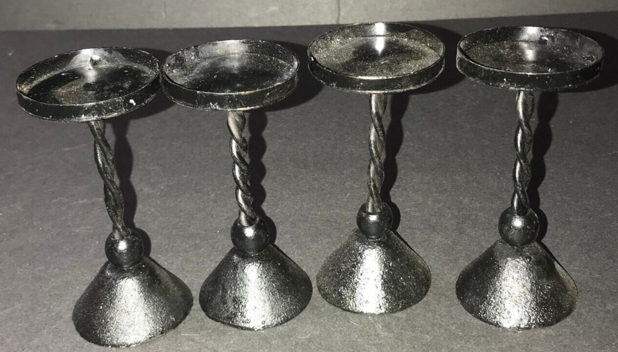 Light Tealight Holders 4 1/4" Rustic