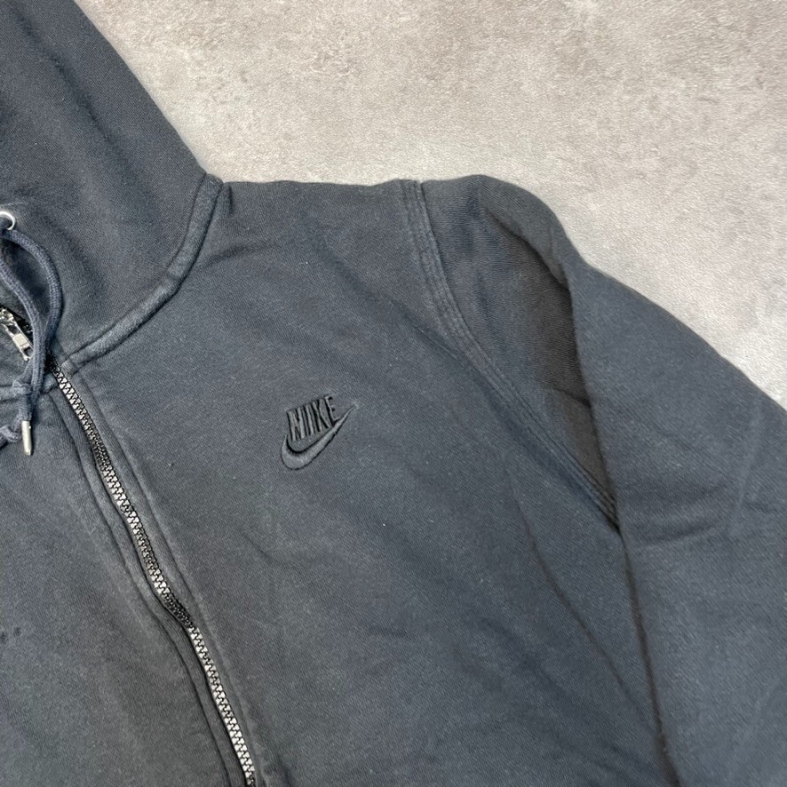 Nike Hoodie Mens Y2K Small Swoosh Vintage Full-Zip Sweatshirt, Black, Large image 4
