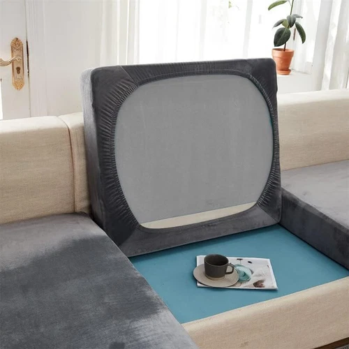 1/2/3 Seater Sofa Cushion Cover Stretch L Shape Slipcover Furniture Protector US - Bild 7 von 70