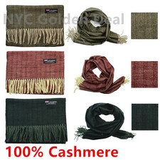 Wholesale Lot Men Women 100 CASHMERE Scarf Scotland Thick Stripe Super Soft
