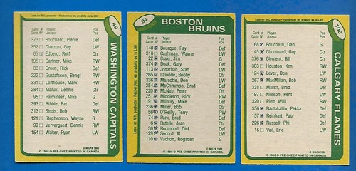1980-81 OPC 80-81 O PEE CHEE AND ERROR VARIATION NHL HOCKEY CARD 1-132 SEE LIST - Picture 227 of 287