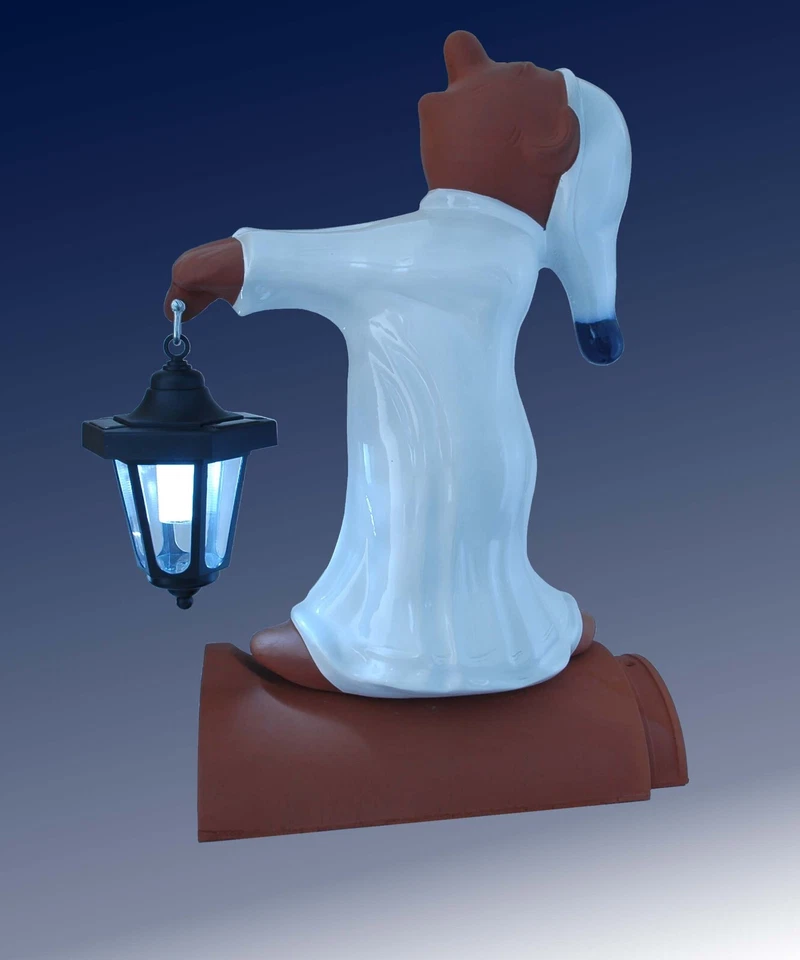 Dachschmuck | Firstschmuck | Firstfigur | Schlafwandler mit Laterne - Bild 3 von 4