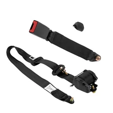 Universal 3 Point Retractable Shoulder Adjustable Car Seat Safety Belt Lap Kit