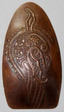 VIKING SHIP FIGUREHEAD Love token, Elongated Token, Good Luck Token by AA (XI)