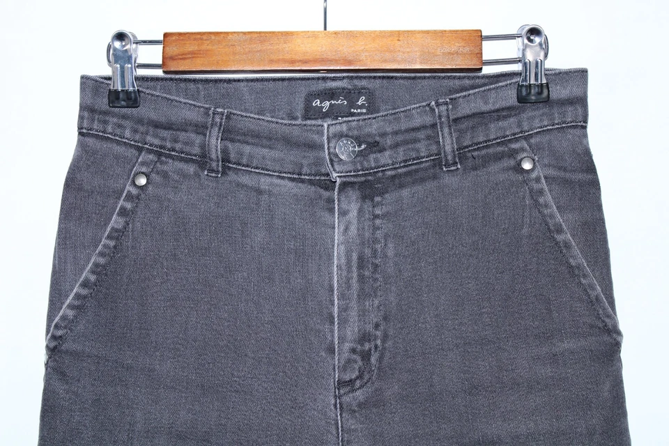 Agnes b. Women's Size 36x24 Black Cropped Jeans - Image 2 of 4