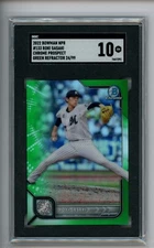 2022 Bowman Chrome NPB Roki Sasaki Green Refractor /99 SGC 10 #133 Marines