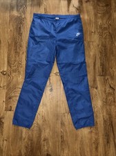 Nike 90 s Track Suit Pants Blue Size L Elastic Waist Activewear Vintage