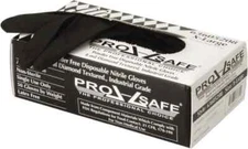 PRO-SAFE 50-Pack 8-mil Diamond-Texture Disposable Black Nitrile Gloves: XLarge