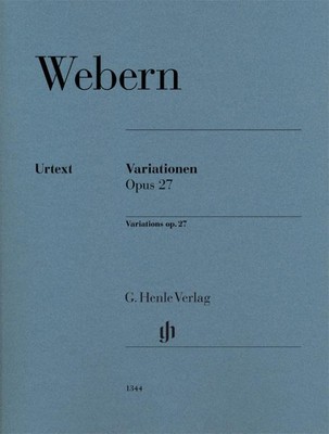 Variationen op. 27 | Instrumentation: Piano solo | Anton Webern | Taschenbuch | 