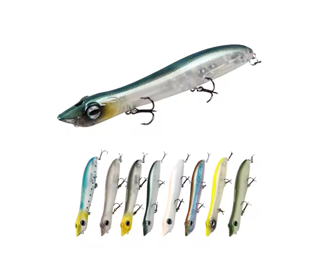 Patchinko style Surface Topwater Lure for Bass Pollock Sea Fishing