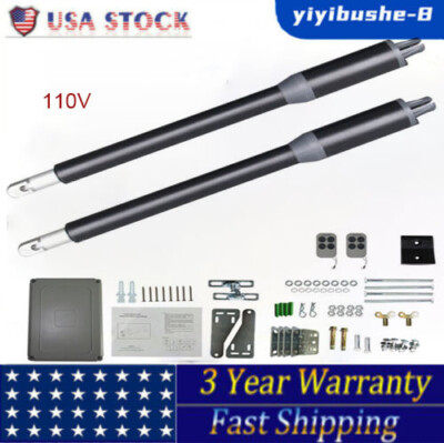 650lbs Electric Arm Dual/Single Swing Gate Opener Automatic Heavy Duty + Remote