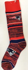 NFL New England Patriots Men's Socks, New (STRIPED RMC)