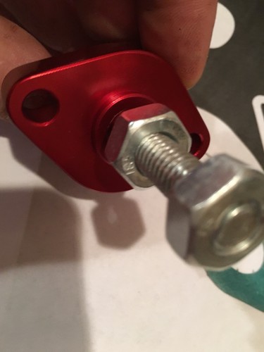 03-15 SUZUKI LTZ 400 - BILLET MANUAL CAM CHAIN TENSIONER Z400 - USA- RED CNC-13 - Picture 2 of 5