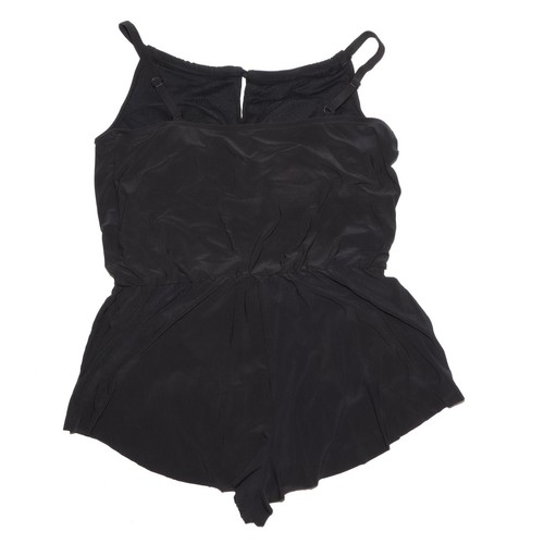 Aqua Green Women's One-Piece Swim Romper Black Size Large 12/14 Style 676127R - Picture 2 of 4