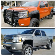 Fit For 07-13 Silverado 1500 69" Textured Wheel Protector Fender Flares Pocket